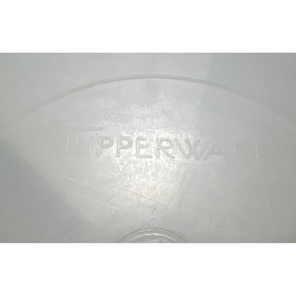 Tupperware White Divided Serving Tray With Lid 12" Round Plastic Party Platter - Picture 6 of 8